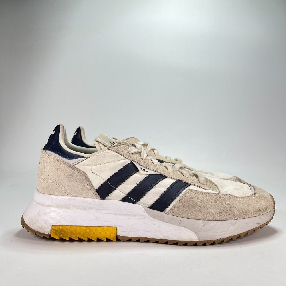 adidas Retropy F2 Off White Navy Casual Lifestyle Sneakers GW0508 Mens Size 11.5